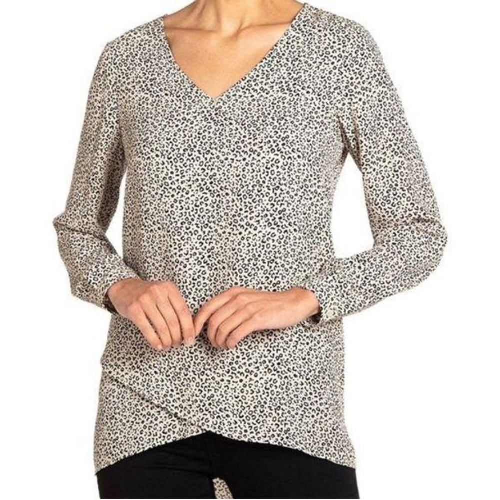 Chelsea & Theodore Cheetah Print Blouse